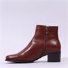Regarde Le Ciel Jolene Side Panel Studs - Tan Leather